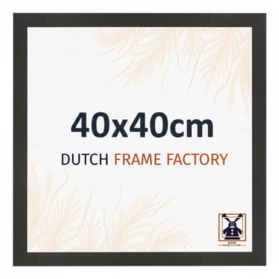 Fotolijst 40x40 cm - MDF - Zwart Mat - Benno