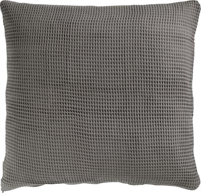 Heckettlane Wafel Kussensloop - Antraciet - 80x80cm - Antraciet