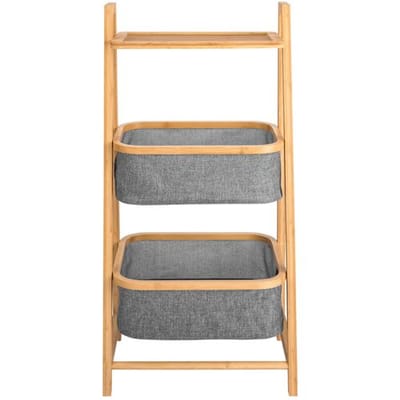 LIVARNO Badkamerkast (Rek 2 manden + bamboe plank)