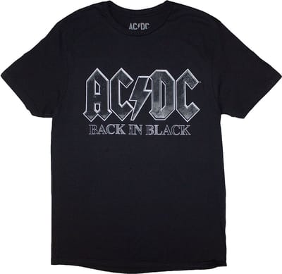 AC/DC - Back In Black PWR-UP EU Tour '24 Heren T-shirt - 3XL - Zwart