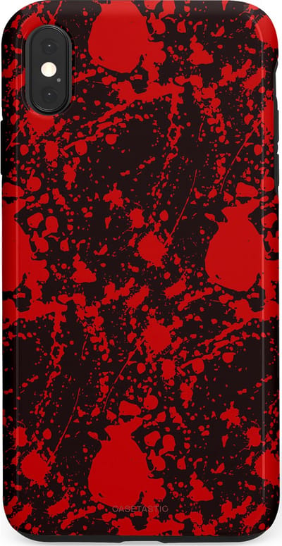 Casetastic Hoesje Geschikt voor Apple iPhone Xs Max - Stijlvolle Beschermende Duo-layer Case - In de schaduw van bloed