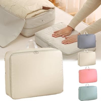 Opbergzakken - Kledingzakken Vacuüm - Ruimte Besparen - Zelf-compressie - S (40x30x12cm) - Beige