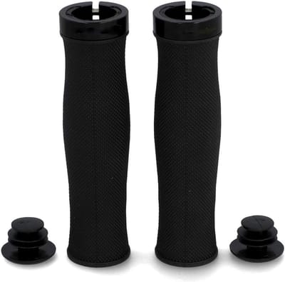Fietsstuur handvatten - Ergonomische grips - Comfortabel fietsen - Aangenaam materiaal - Normaal - Zwart