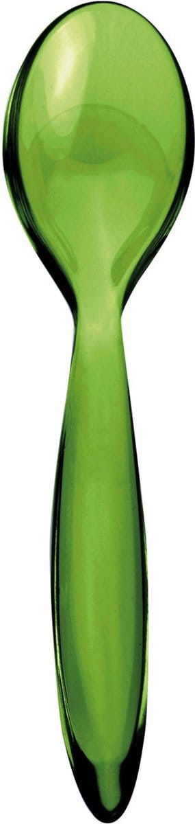 Pico Eierlepeltje Groen - Set van 6 - Mooi bij het ontbijt of bij de brunch- Hoogwaardig materiaal - Italiaans product -