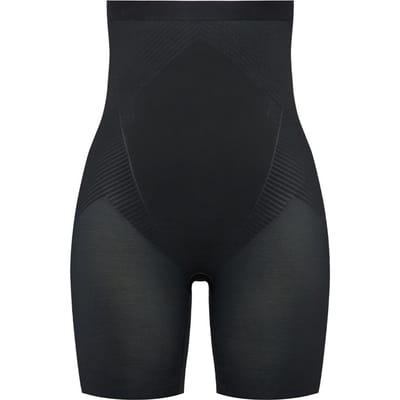 Spanx Thistincts 2.0 High Waisted Mid Thigh Short - Zwart - Maat L