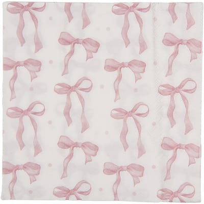 Clayre & Eef Servetten Papier Set van 20 33x33 cm Wit Papier