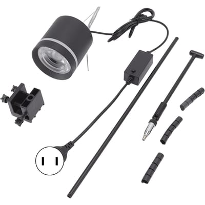 Lampe LED pour aquarium marin, spectre complet, COB, couleur variable, cylindre d'eau salée gray