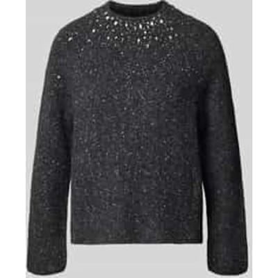 Gebreide pullover met siersteentjes
