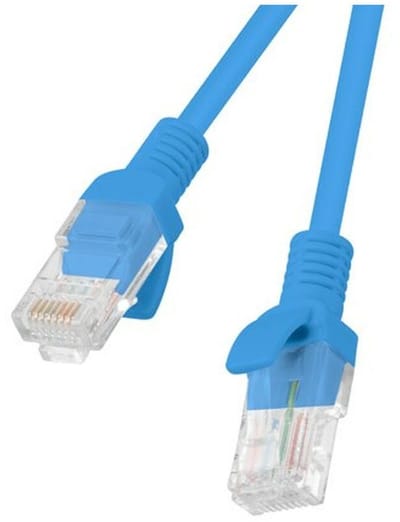 Lanberg patch cable - 50 cm - blue RAL 5012 - Blauw