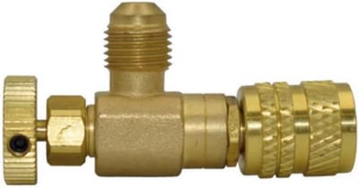 Afsluitventiel voor Airconditioning R32 – Schroefdraad 1/2" ACME F x 5/16" SAE M