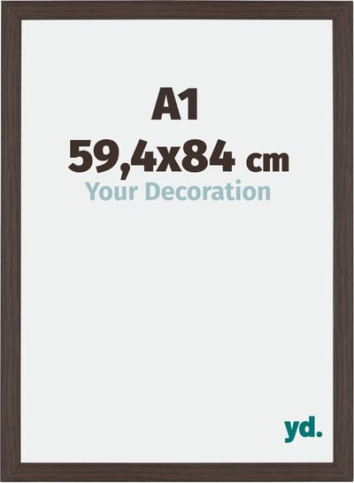 Your Decoration - Fotolijst A1 59,4x84 cm - MDF - Eiken Donker - Mura