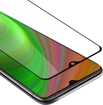 Cadorabo Screenprotector geschikt voor OnePlus 7T Volledig scherm pantserfolie Beschermfolie in TRANSPARANT met ZWART - Gehard (Tempered) display beschermglas in 9H hardheid met 3D Touch