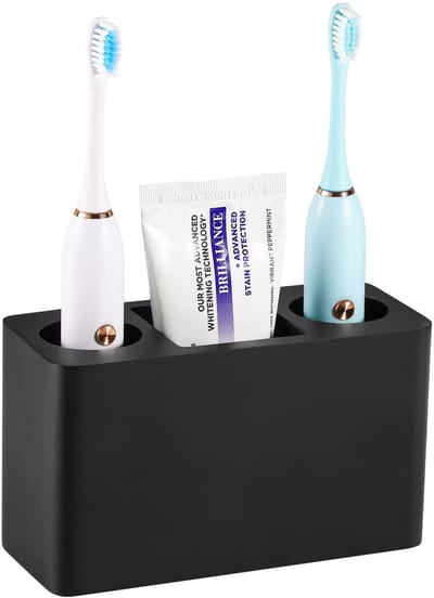Unyqoos ® Tandenborstelhouder met Multifunctionele Vakken voor Elektrische Tandenborstels en Accessoires in Stijlvol Design