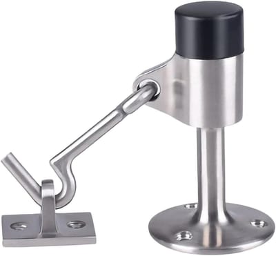 Magnetische Deurstop - Deurvastzetter Deurhouder - Deur Open Houden - Roestvrij Staal 304 - 1 Pak - Zilver