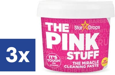Pink Stuff Miracle Cleaning Pasta Allesreiniger - 3 x 850 g