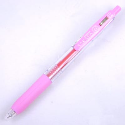 Zebra Sarasa Clip Gel Inkt Pen - Fijn / 0.5mm - Licht Roze