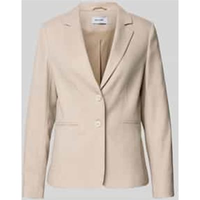 Slim fit blazer met reverskraag en paspelzakken
