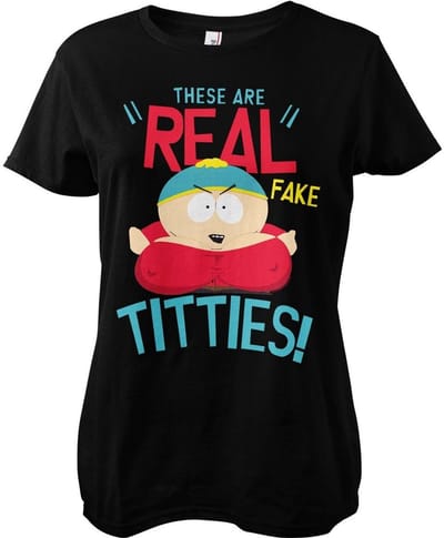 South Park Dames-T-it-T-shirt met stropdas, meisjesachtig T-shirt