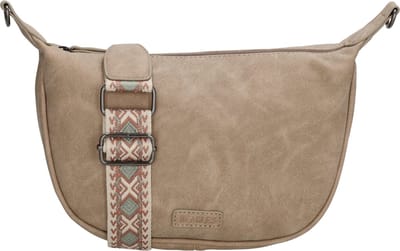 Beagles Malaga Crossbody Schoudertas - Trendy Schouderband - Lichttaupe