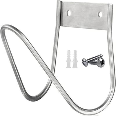 Dailygoods- Tuinslanghouder Sterk Draagvermogen - Wandmontage - Roestvrij Staal - Capaciteit 5 kg - Geschikt voor 90 voet Slang - Afmetingen 160 x 177,8 x 160,02 mm - Slanghaak