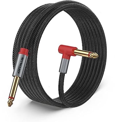 Guitar Kabel 1M - 3ft Instrument Kabel 1/4 Inch Naar 1/4 Inch Audio Kabel, Gevlochten TRS Fishline Voor Elektrische Gitaar, Bas, Toetsenbord