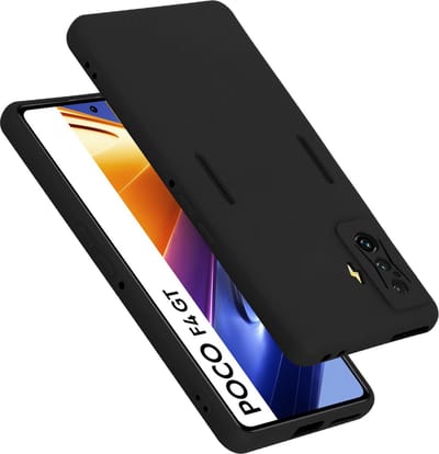 Cadorabo Hoesje geschikt voor Xiaomi Poco F4 GT in LIQUID ZWART - Beschermhoes gemaakt van flexibel TPU silicone Case Cover