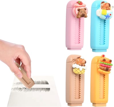 Schattige retractable gum in verschillende vormen, ideaal voor school en als cadeau voor kinderen