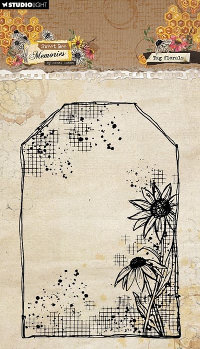 Clear stamps Tag florals- Sweet bee memories nr. 791