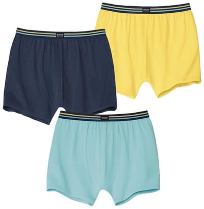 ATLAS FOR MEN - Set van 3 effen stretch boxershorts - Heren - Verkrijgbaar in grote maten - L