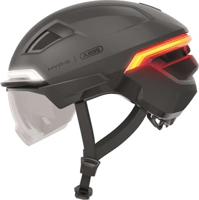 Fietshelm ABUS HYP-E ACE volcano titan S - 51-55 cm - zwart - Geschikt voor gebruik op speed pedelecs - elektrische fietsen - snorfietsen - NTA-8776 685 g
