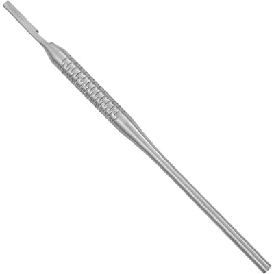 Tandheelkundige Scalpel Handvat Nr. 3 Recht Roestvrij Staal Mes Handvat voor Tandheelkundige Instrumenten Professionele Tandheelkundige Gereedschappen gray