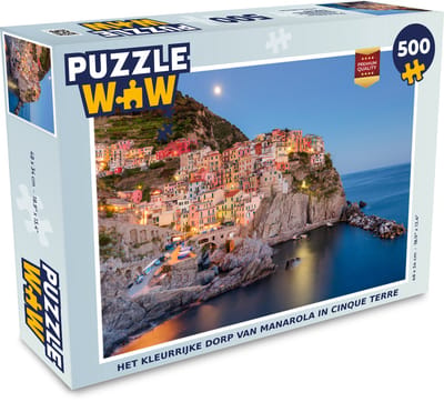 Puzzel Het kleurrijke dorp van Manarola in Cinque Terre - Legpuzzel - Puzzel 500 stukjes
