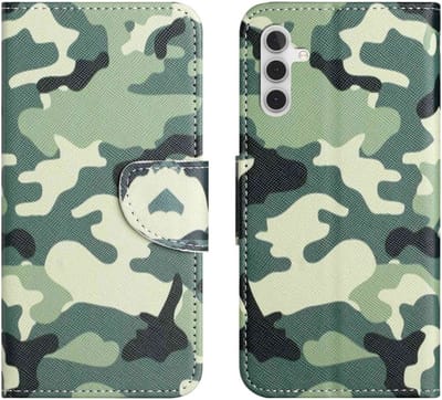 Coverup Hoesje - Geschikt voor Samsung Galaxy A14 Hoesje - Coverup Book Case - Camouflage