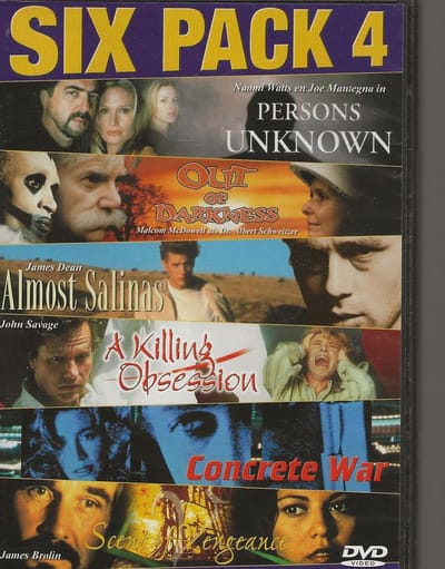 SIX PACK 4 / PERSONS UNKNOWN /ALMOST SALINAS / A KILLING OBSESSION / CONCRETE WAR / SCENT OF VENGEANGE / OUT OF DARKNESS