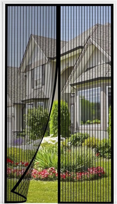 Insectenwerend Magnetisch Scherm voor Balkon- en Terrasschermen 80x200cm, Eenvoudige Zelfklevende Montage zonder Boren, Ideaal voor Deuren en Ramen in Huis