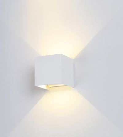 LEDmaxx LED Wandlamp Up&Down wit 2x 3W 370lm 3000K Niet-Dimbaar IP54 Buitenlamp | Geen fitting | Warm Wit | 6 watt | 50.000 Branduren