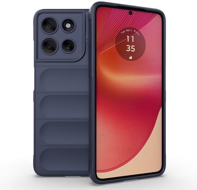 MobyDefend Hoesje - Geschikt voor Motorola Moto G56 - TPU Gripcase - Blauw