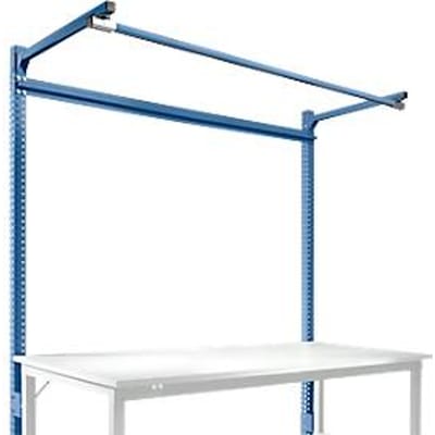 Opbouwframe met giek, Basistafel STANDAARD werktafel/werkbank UNIVERSAL/PROFI, 1750 mm, briljantblauw