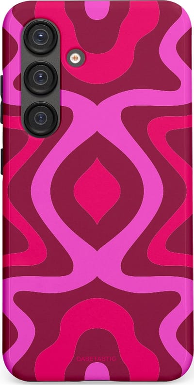 Casetastic Hoesje Geschikt voor Samsung S25 - Stijlvolle Beschermende Duo-layer Case - Retro golf