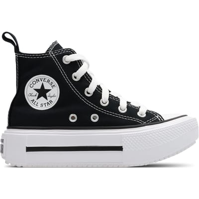 Converse CTAS Lift Double Stack Peuterschoenen - Zwart - Maat 28 - Canvas