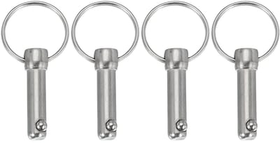 Quick Release Pin 5/16 Inch (8mm) - 21mm Nuttige Lengte, 58mm Totale Lengte - Bimini Top Pin van Koolstofstaal voor Bootaccessoires, Set van 4, Duurzaam en Betrouwbaar