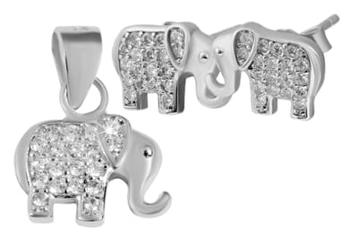 AKZENT Akzent Meisjes sieradenset "Djura" aus 925 Sterlingzilver, rhodniniert, langlebig,