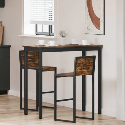 vidaXL - Staande - Bartafel - Bewerkt - hout - Rechthoekig