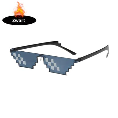 Livano - Festival Bril - Rave - Space - Techno - Freaky Glasses - Heren - Dames - Zonnebril - Zwart