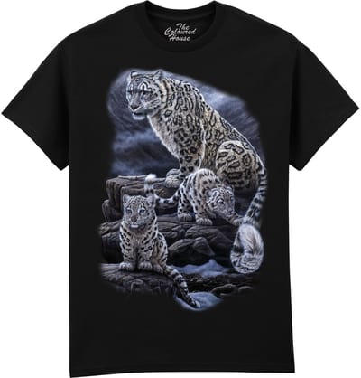 Sneeuwluipaard Snow Leopards Family The Coloured House T-shirt S