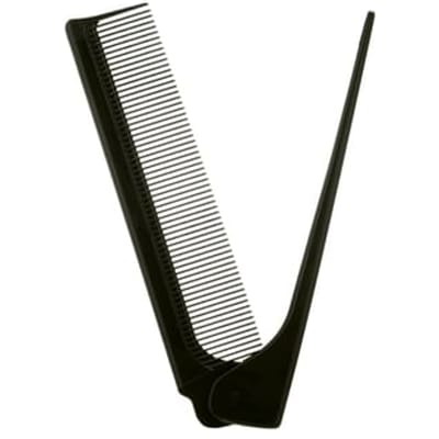 KAI - Foldable Setting Hair Comb Black 1 pc