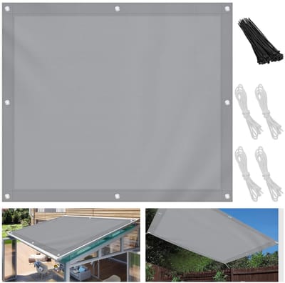 Unyqoos® Rechthoekig Schaduwnet voor Balkon en Tuin met 95% UV-bescherming en Waterdicht Ontwerp