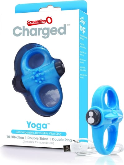 The Screaming O - Charged Yoga Vibe Ring Blauw