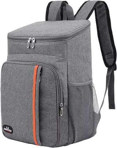 Thermo-rugzak 23 l waterdichte koeltas - Groot voor picknick, lunch en koeling - Ideaal voor strand, camping en wandelen - Grijs