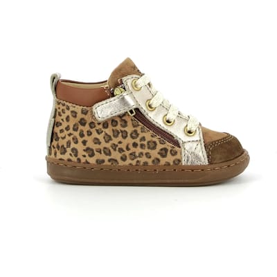 Baby meisjes sportschoenen Shoo Pom Bouba bi zip goat leopard
